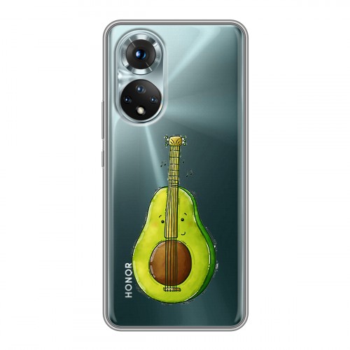 Полупрозрачный дизайнерский пластиковый чехол для Huawei Honor 50 Авокадо