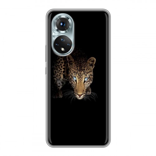 Дизайнерский силиконовый с усиленными углами чехол для Huawei Honor 50 Леопард