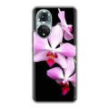 Дизайнерский силиконовый с усиленными углами чехол для Huawei Honor 50 Орхидеи