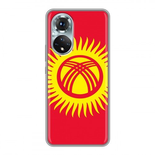 Дизайнерский пластиковый чехол для Huawei Honor 50 Флаг Киргизии