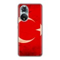 Дизайнерский силиконовый с усиленными углами чехол для Huawei Honor 50 Флаг Турции
