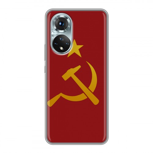 Дизайнерский силиконовый чехол для Huawei Honor 50 Флаг СССР