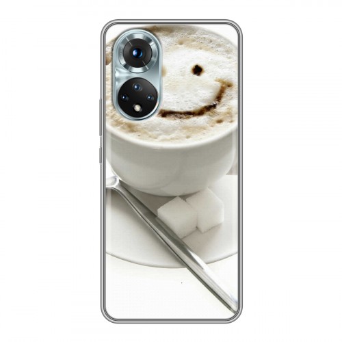 Дизайнерский силиконовый чехол для Huawei Honor 50 Кофе напиток