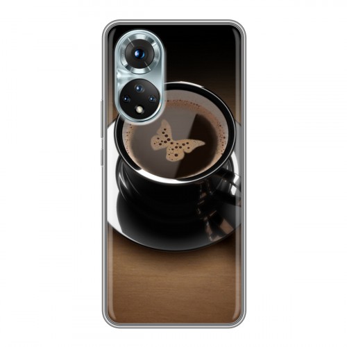 Дизайнерский силиконовый чехол для Huawei Honor 50 Кофе напиток