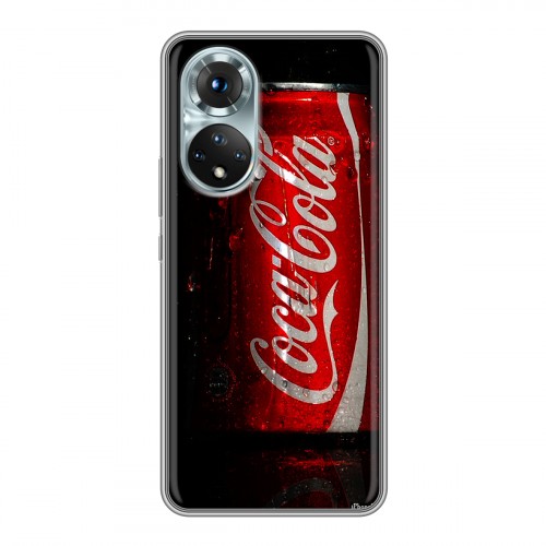 Дизайнерский пластиковый чехол для Huawei Honor 50 Coca-cola