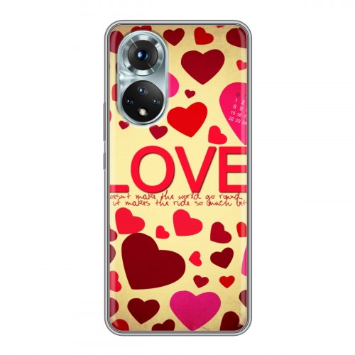 Дизайнерский силиконовый с усиленными углами чехол для Huawei Honor 50 День Святого Валентина