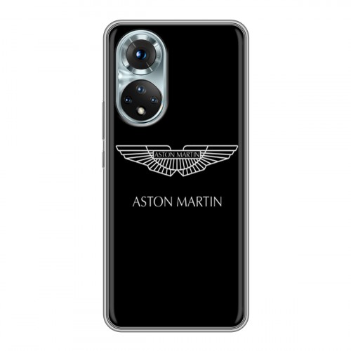 Дизайнерский силиконовый с усиленными углами чехол для Huawei Honor 50 Aston Martin