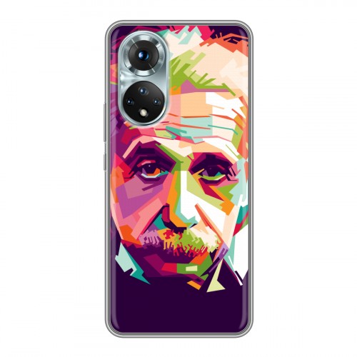 Дизайнерский силиконовый чехол для Huawei Honor 50 Альберт Эйнштейн