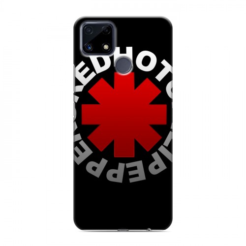 Дизайнерский силиконовый чехол для Realme C25 Red Hot Chili Peppers