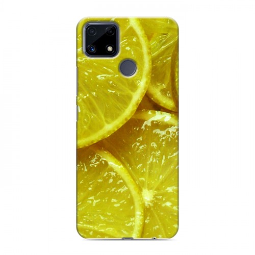 Дизайнерский силиконовый чехол для Realme C25 Лимон