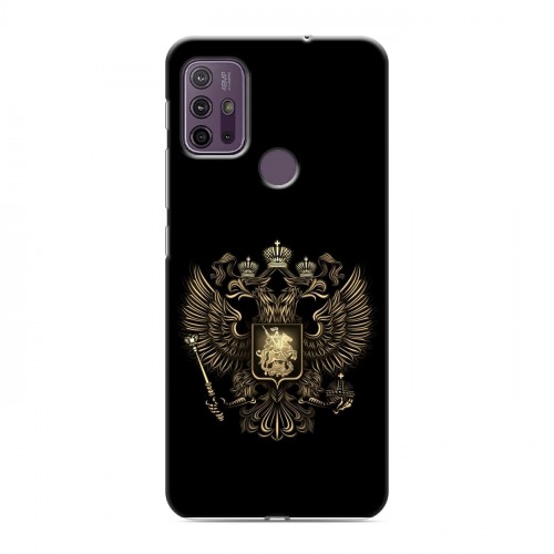 Дизайнерский силиконовый с усиленными углами чехол для Lenovo K13 Note герб России золотой