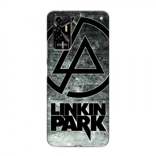 Дизайнерский силиконовый с усиленными углами чехол для Tecno Pova 2 Linkin Park