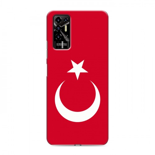 Дизайнерский силиконовый с усиленными углами чехол для Tecno Pova 2 Флаг Турции