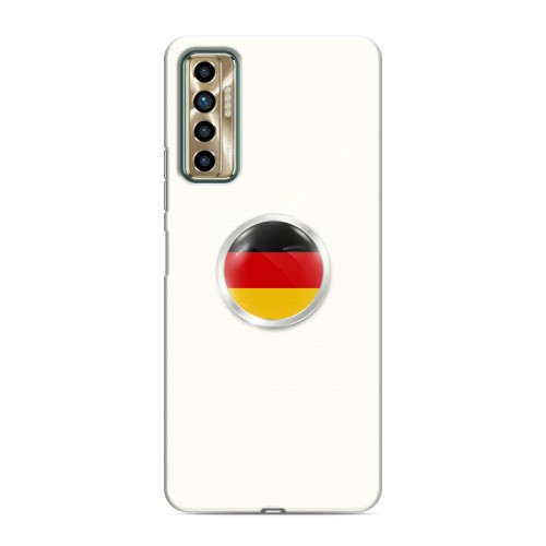 Дизайнерский силиконовый чехол для Tecno Camon 17P Флаг Германии