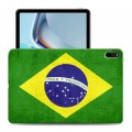 Дизайнерский силиконовый чехол для Huawei MatePad 11 (2021) флаг Бразилии