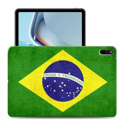 Дизайнерский силиконовый чехол для Huawei MatePad 11 (2021) флаг Бразилии