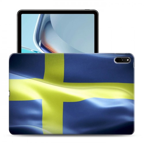 Дизайнерский силиконовый чехол для Huawei MatePad 11 (2021) флаг Швеции