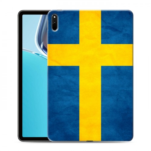 Дизайнерский силиконовый чехол для Huawei MatePad 11 (2021) Флаг Швеции