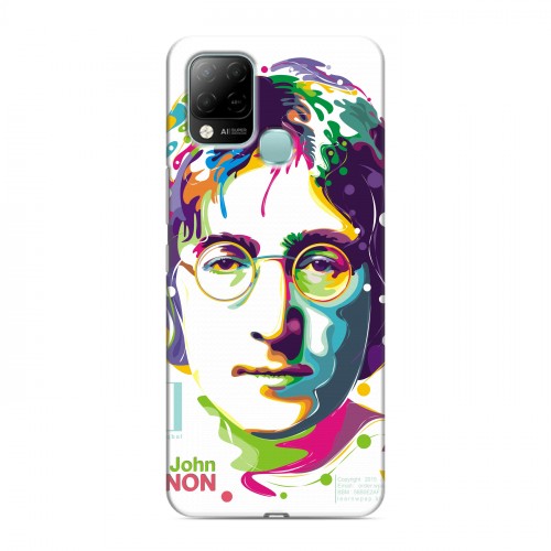 Дизайнерский силиконовый чехол для Infinix Hot 10S Джон Леннон
