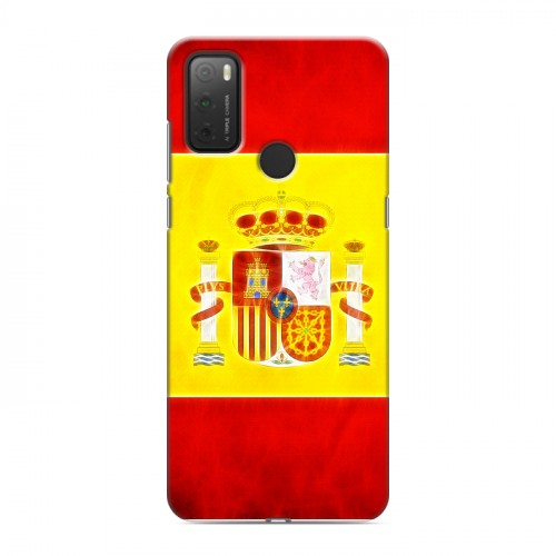 Дизайнерский силиконовый чехол для Alcatel 3L (2021) флаг Испании