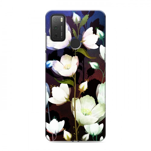 Дизайнерский силиконовый чехол для Alcatel 3L (2021) Органические цветы