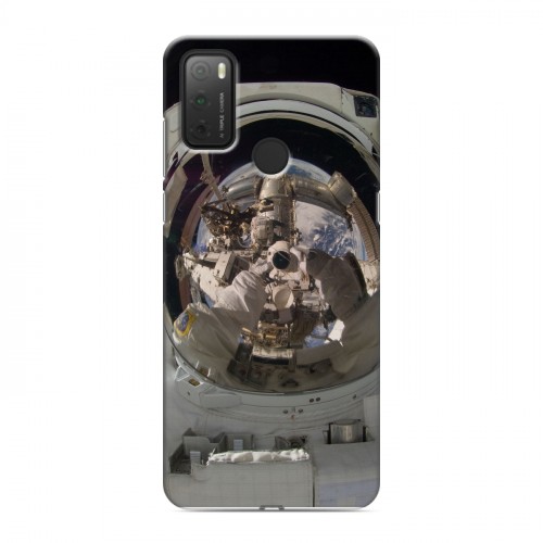 Дизайнерский силиконовый чехол для Alcatel 3L (2021) Космонавт