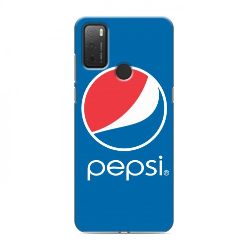 Дизайнерский силиконовый чехол для Alcatel 3L (2021) Pepsi