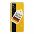 Полупрозрачный дизайнерский пластиковый чехол для Realme GT Флаг Германии