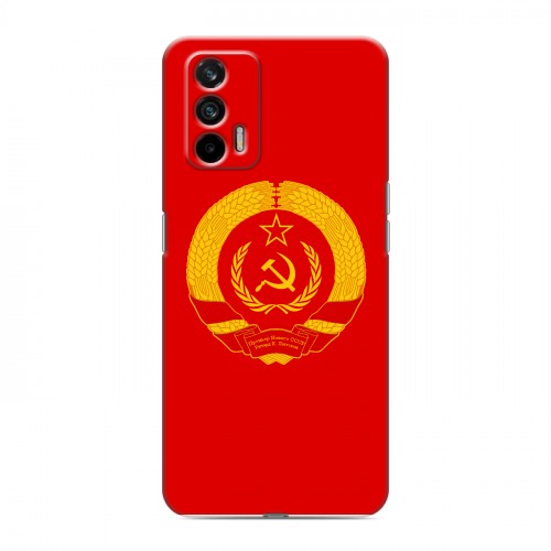 Дизайнерский силиконовый чехол для Realme GT Флаг СССР