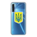 Полупрозрачный дизайнерский пластиковый чехол для TCL 20L Флаг Украины