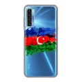 Полупрозрачный дизайнерский силиконовый чехол для TCL 20L Флаг Азербайджана