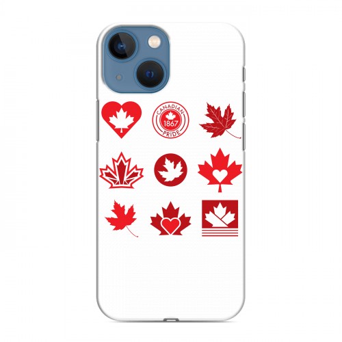 Дизайнерский пластиковый чехол для Iphone 13 Mini Флаг Канады
