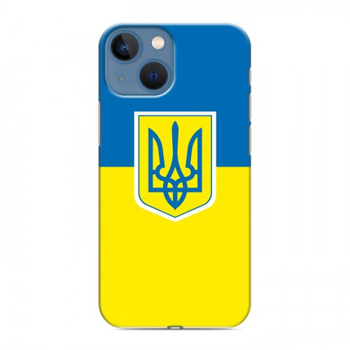 Дизайнерский пластиковый чехол для Iphone 13 Mini Флаг Украины