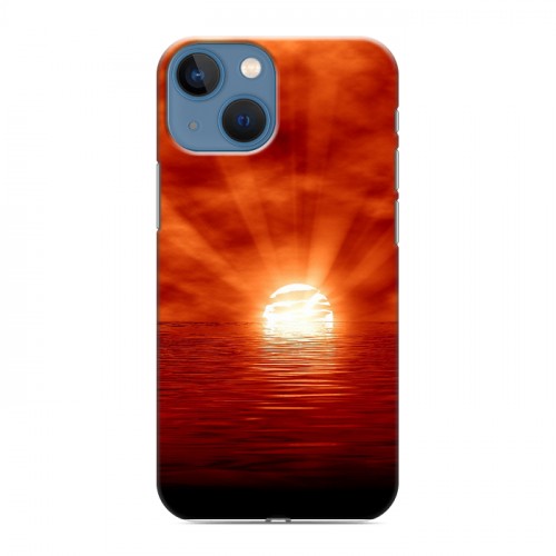 Дизайнерский пластиковый чехол для Iphone 13 Mini Солнце
