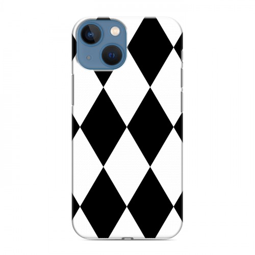 Дизайнерский пластиковый чехол для Iphone 13 Mini Черно-белые фантазии