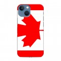 Дизайнерский пластиковый чехол для Iphone 13 Mini Флаг Канады