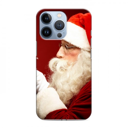 Дизайнерский силиконовый чехол для Iphone 13 Pro Дед мороз и Санта