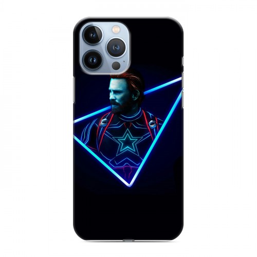 Дизайнерский силиконовый чехол для Iphone 13 Pro Max Неоновые супергерои