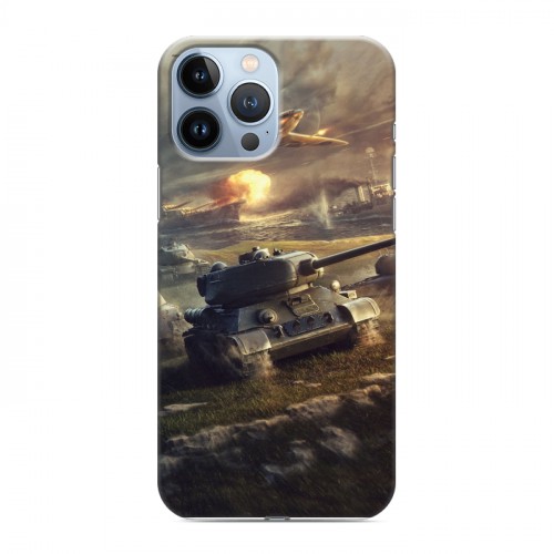 Дизайнерский силиконовый чехол для Iphone 13 Pro Max Танки