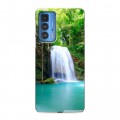 Дизайнерский силиконовый с усиленными углами чехол для Motorola Edge 20 Pro Водопады
