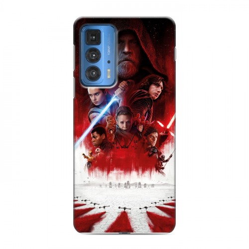 Дизайнерский силиконовый чехол для Motorola Edge 20 Pro Star Wars : The Last Jedi