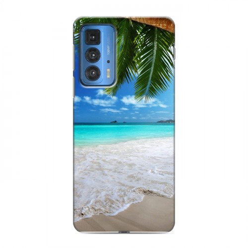 Дизайнерский силиконовый чехол для Motorola Edge 20 Pro пляж