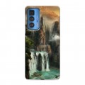Дизайнерский силиконовый чехол для Motorola Edge 20 Pro водопады