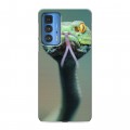 Дизайнерский силиконовый с усиленными углами чехол для Motorola Edge 20 Pro Змеи