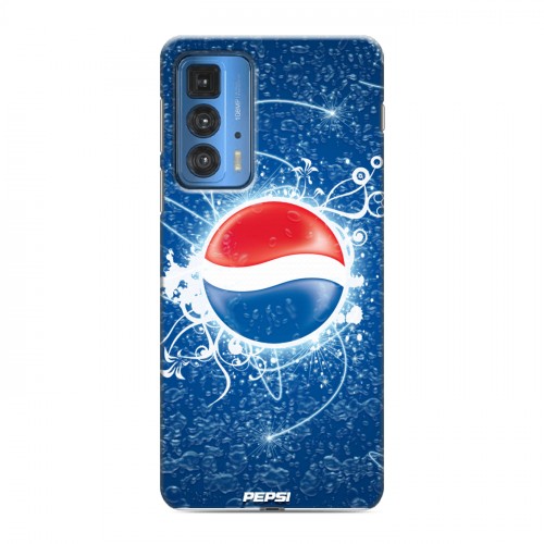 Дизайнерский пластиковый чехол для Motorola Edge 20 Pro Pepsi