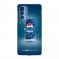 Дизайнерский силиконовый чехол для Motorola Edge 20 Pro Pepsi