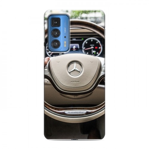 Дизайнерский силиконовый с усиленными углами чехол для Motorola Edge 20 Pro Mercedes