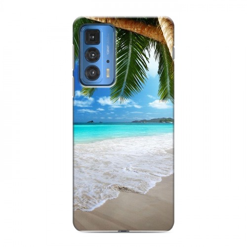 Дизайнерский силиконовый чехол для Motorola Edge 20 Pro Пляж
