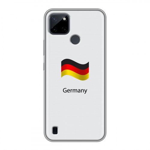 Дизайнерский силиконовый чехол для Realme C21Y Флаг Германии