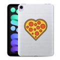 Полупрозрачный дизайнерский пластиковый чехол для Ipad Mini (2021) Прозрачная Пицца
